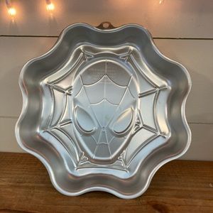 Wilton Spiderman cake pan.